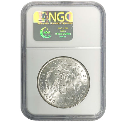 1885 O Morgan Silver Dollar Graded NCGS  Back 