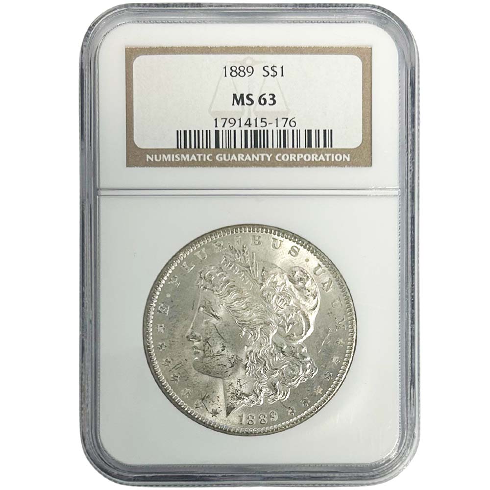 1889 Morgan Silver Dollar PCGS MS63 Thumbnail 