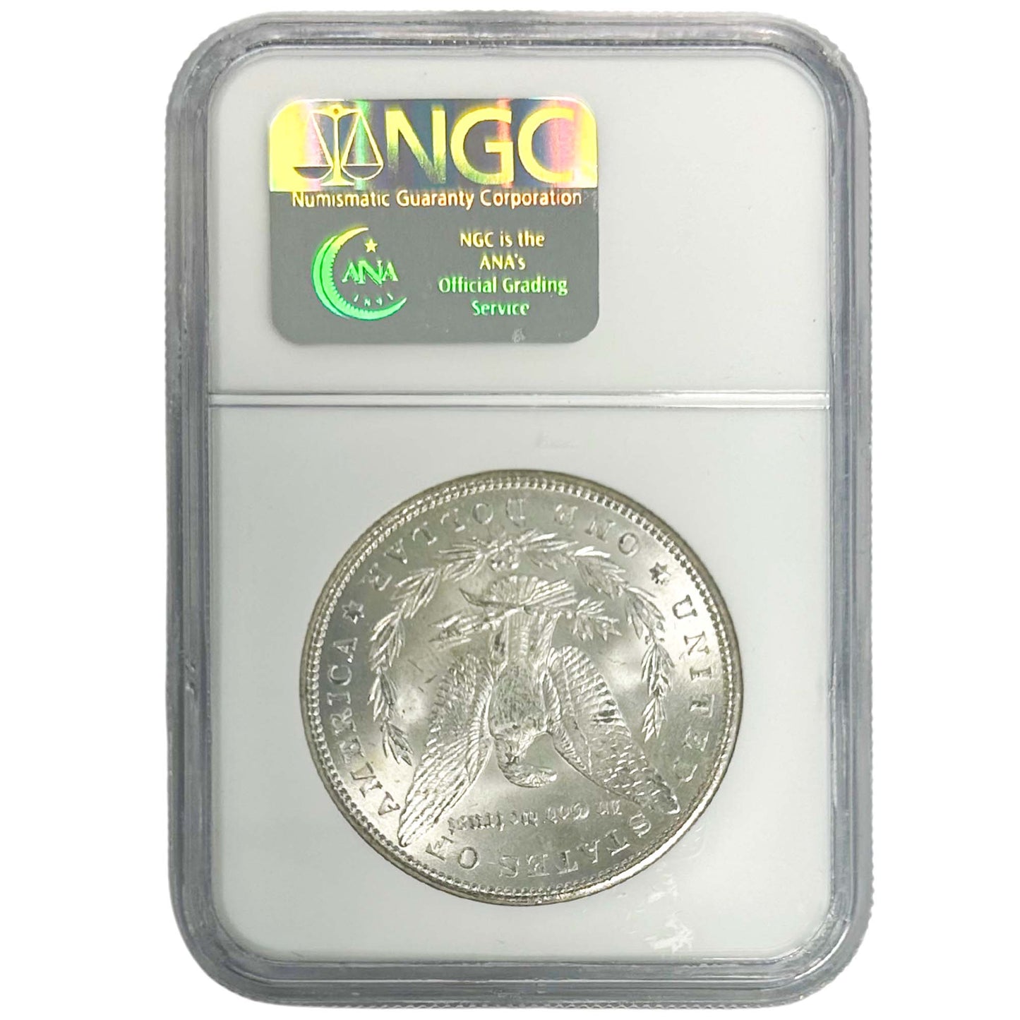 1898 O Morgan Silver Dollar NGC MS63 Back