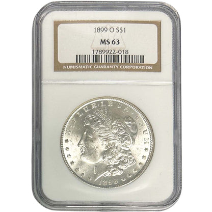 1899 O Morgan Silver Dollar PCGS MS63 Thumbnail 