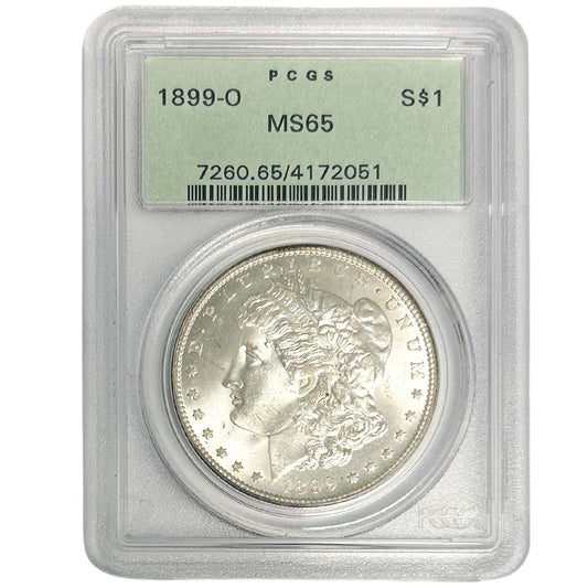 1899-O Morgan Silver Dollar PCGS MS65