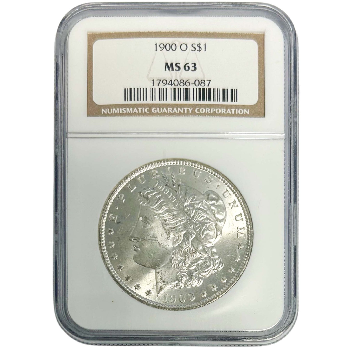 1900 O Morgan Silver Dollar PCGS MS63 Front