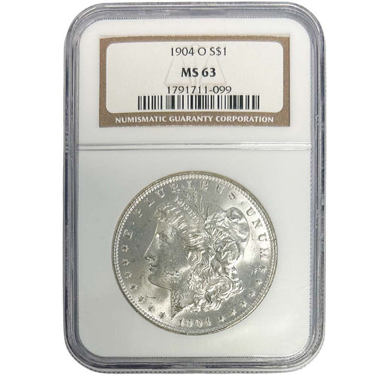 1904 O Morgan Silver Dollar NGC MS63
