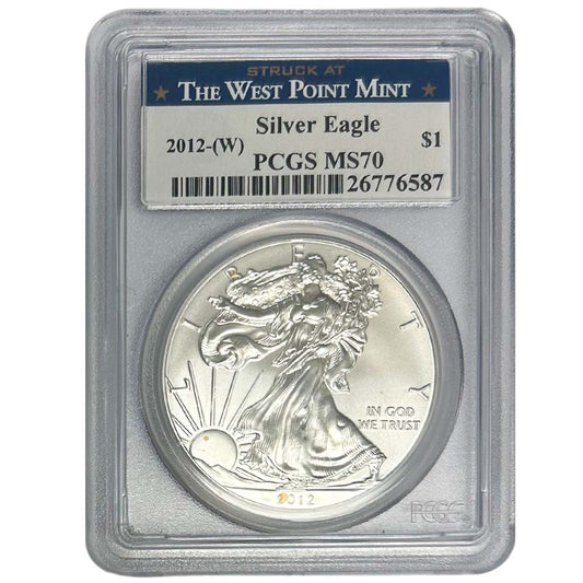 2012-W The West Side Mint Silver Eagle MS70 Graded PCGS Thumbnail 