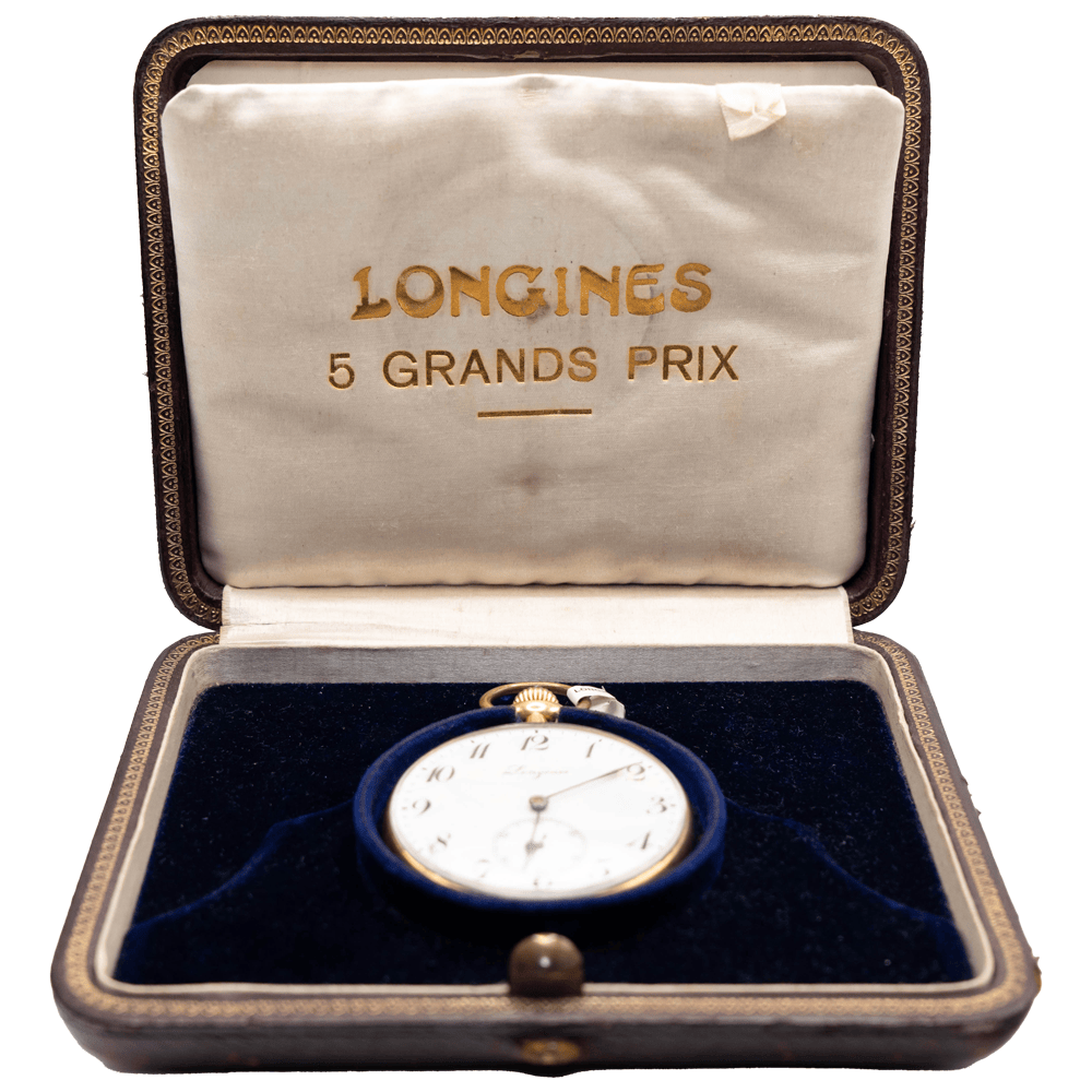 Longines 5 Grand Prix Pocket Watch Gold & Silver Pawn Shop