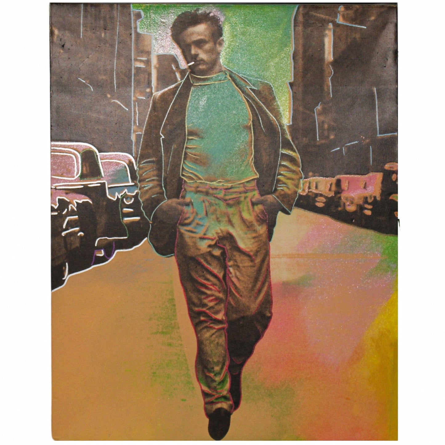 Steve Kaufman; James Dean Walking