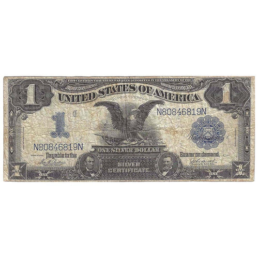 1899 "Black Eagle" Silver Certificate US $1 Thumbnail 