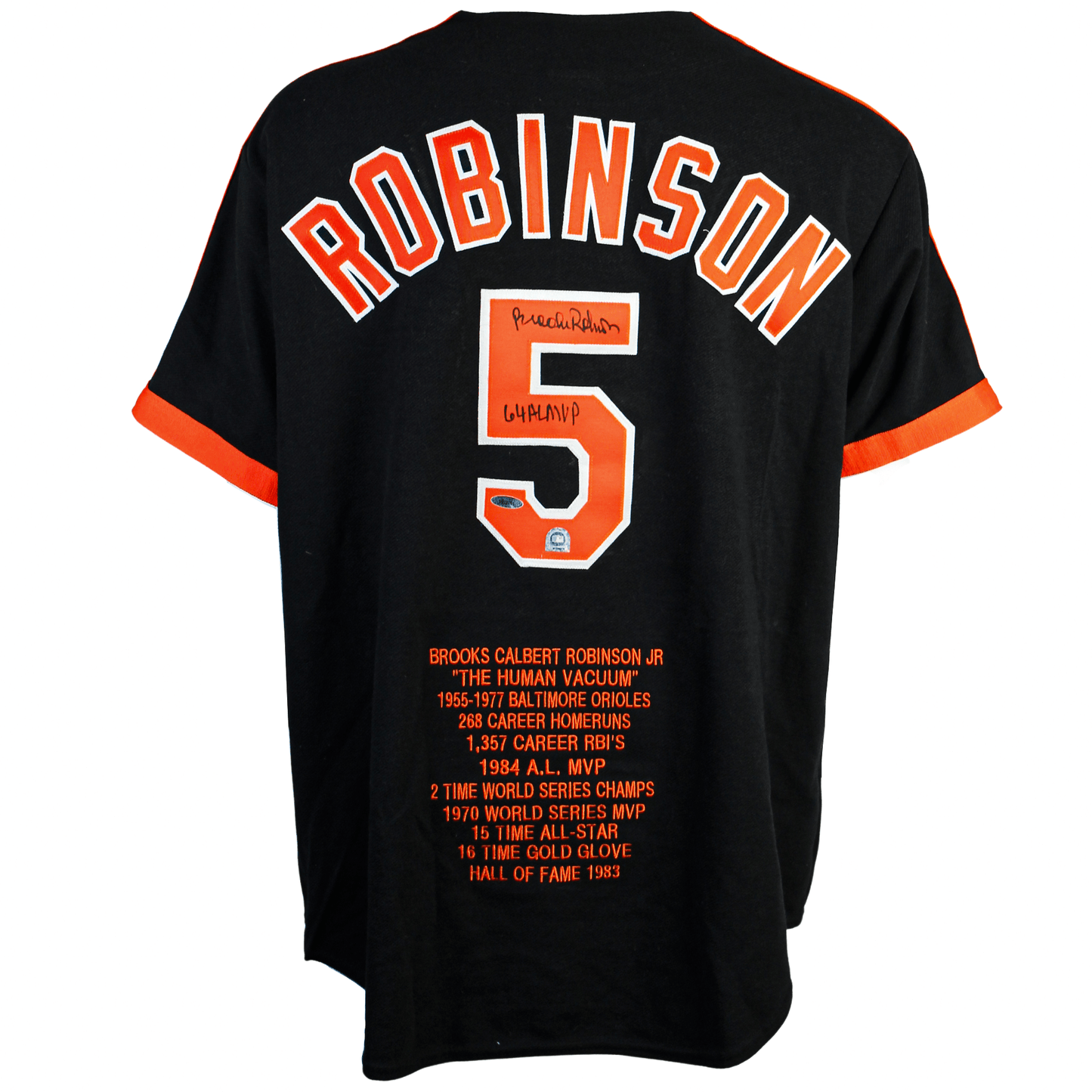 Brooks Robinson Signed Jersey ZOOM