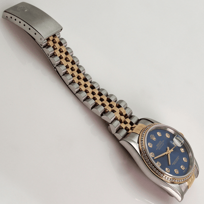 1995 Rolex Datejust 2 Tone Wristwatch Gold & Silver Pawn Shop