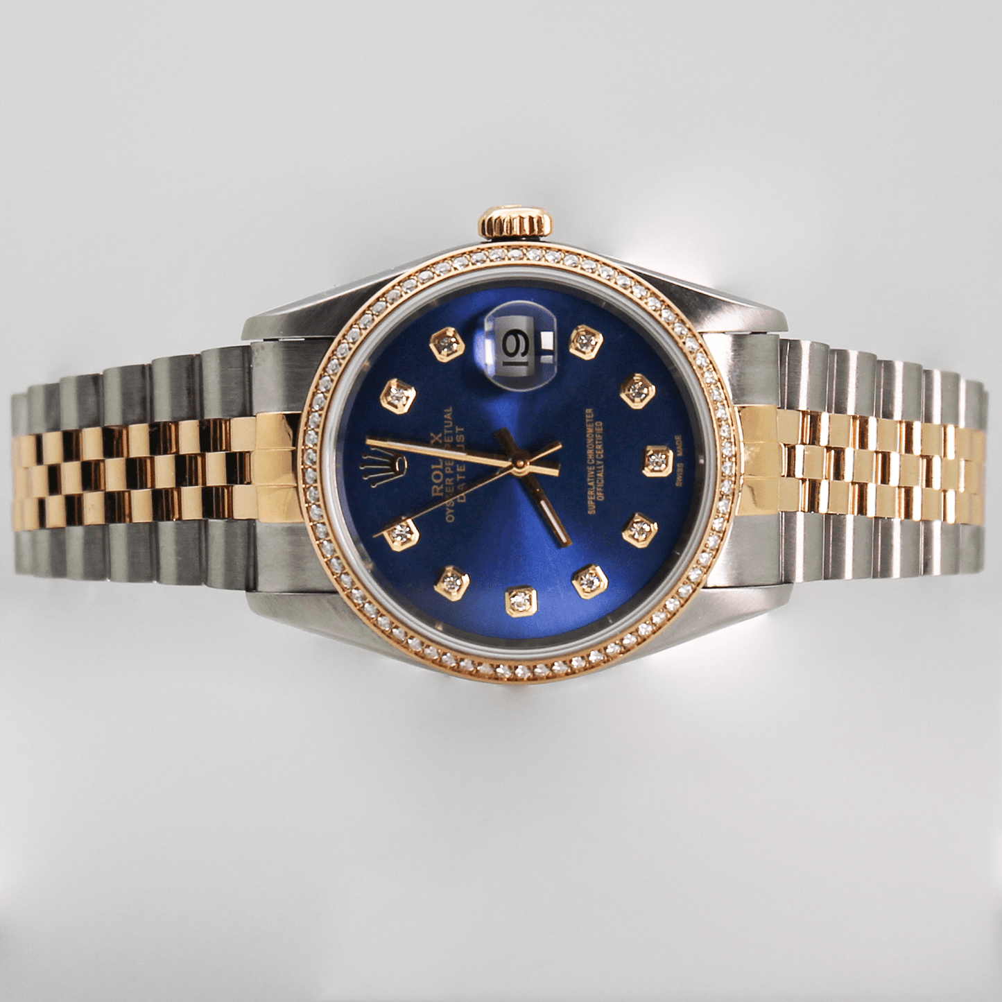 1995 Rolex Datejust 2 Tone Wristwatch Gold & Silver Pawn Shop