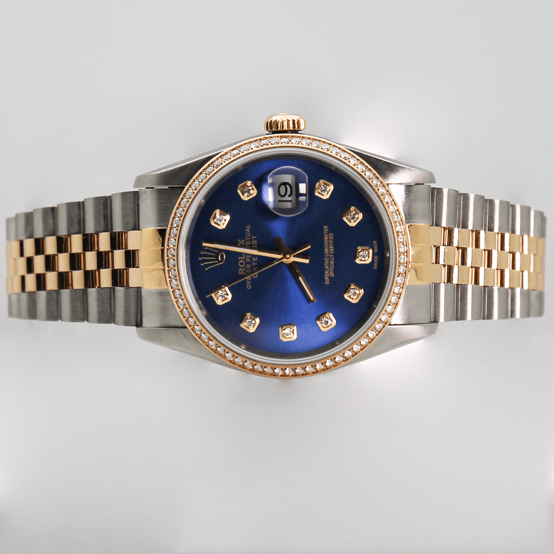 1995 Rolex Datejust 2 Tone Wristwatch Gold & Silver Pawn Shop