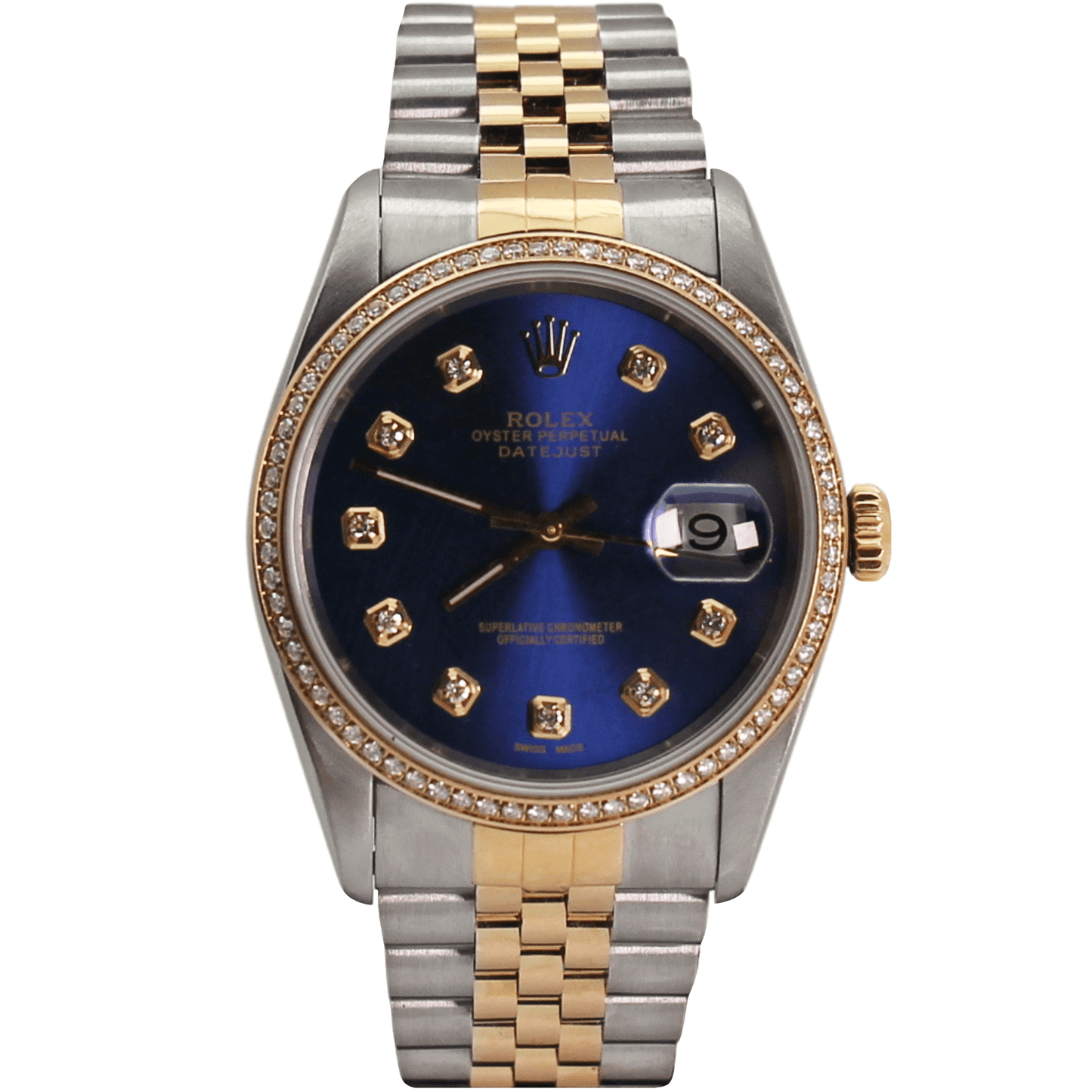 1995 Rolex Datejust 2 Tone Wristwatch Gold & Silver Pawn Shop