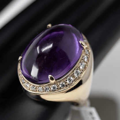 10K Amethyst Ring Gold & Silver Pawn Shop