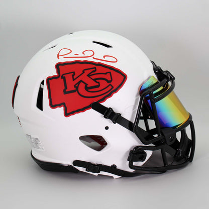 Patrick Mahomes Signed Helmet Side