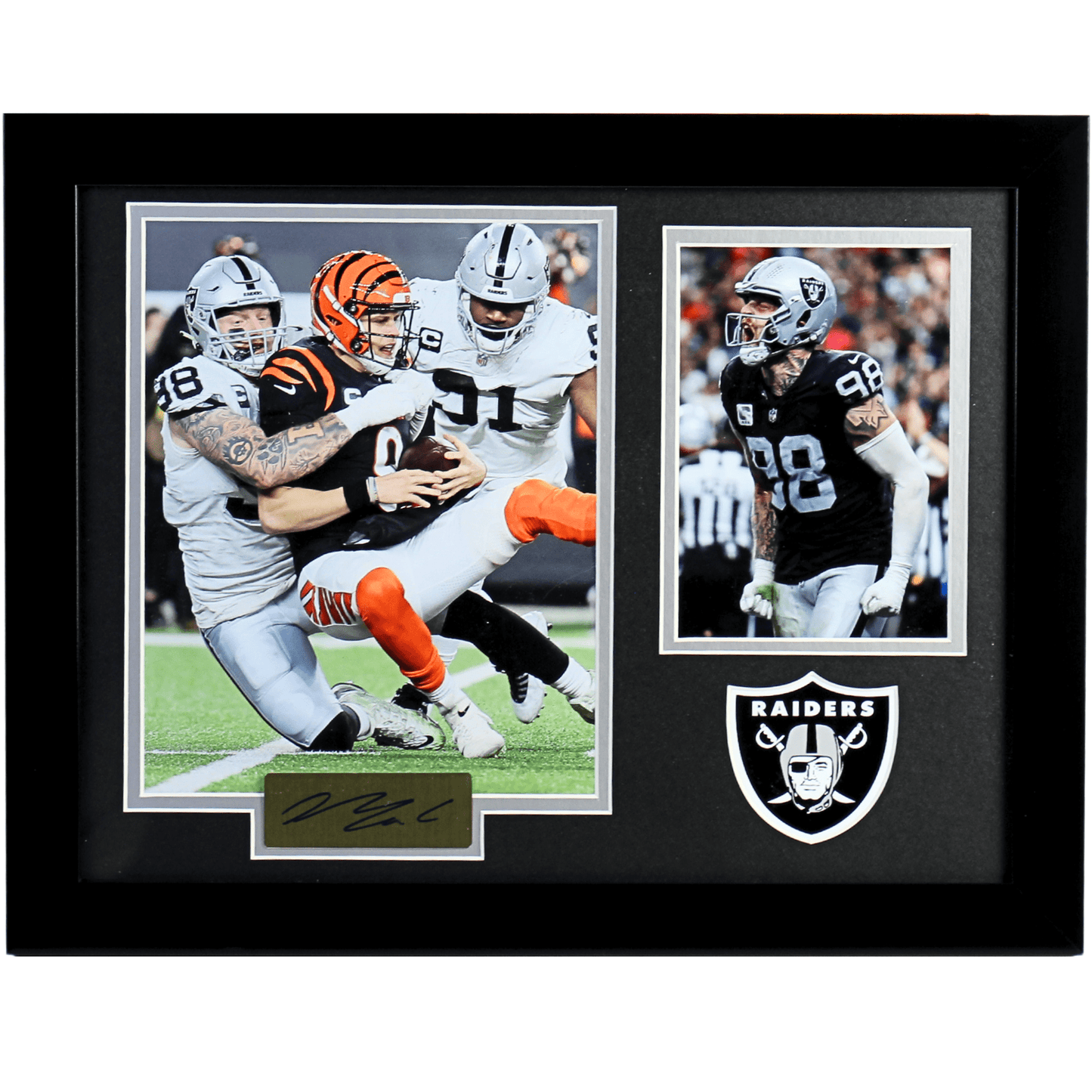 Maxx Crosby 12X Memorabilia Gold & Silver Pawn Shop