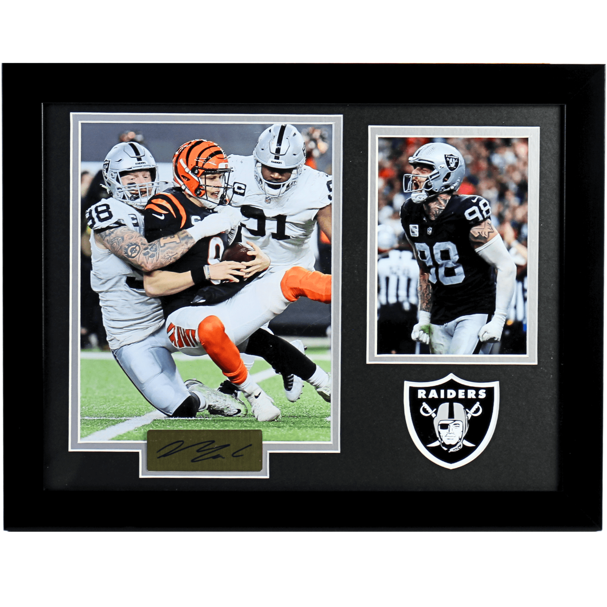 Maxx Crosby 12X Memorabilia Gold & Silver Pawn Shop