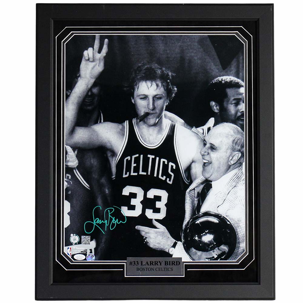 Larry Bird Signed Celtics Photo Thumbnail