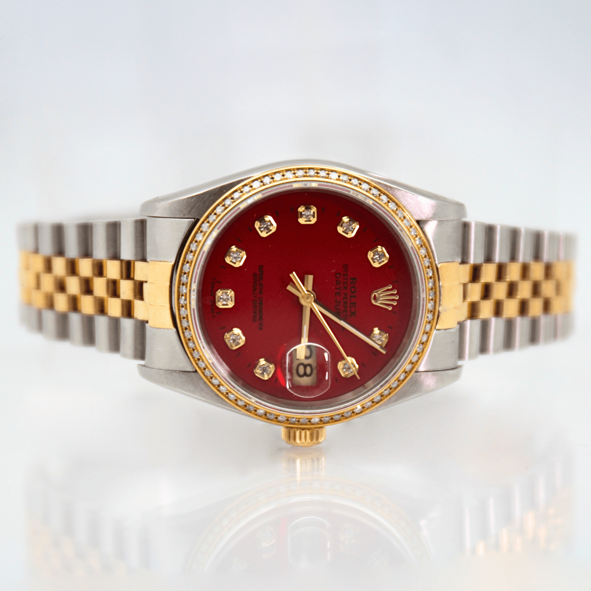 1990 rolex datejust two tone best sale