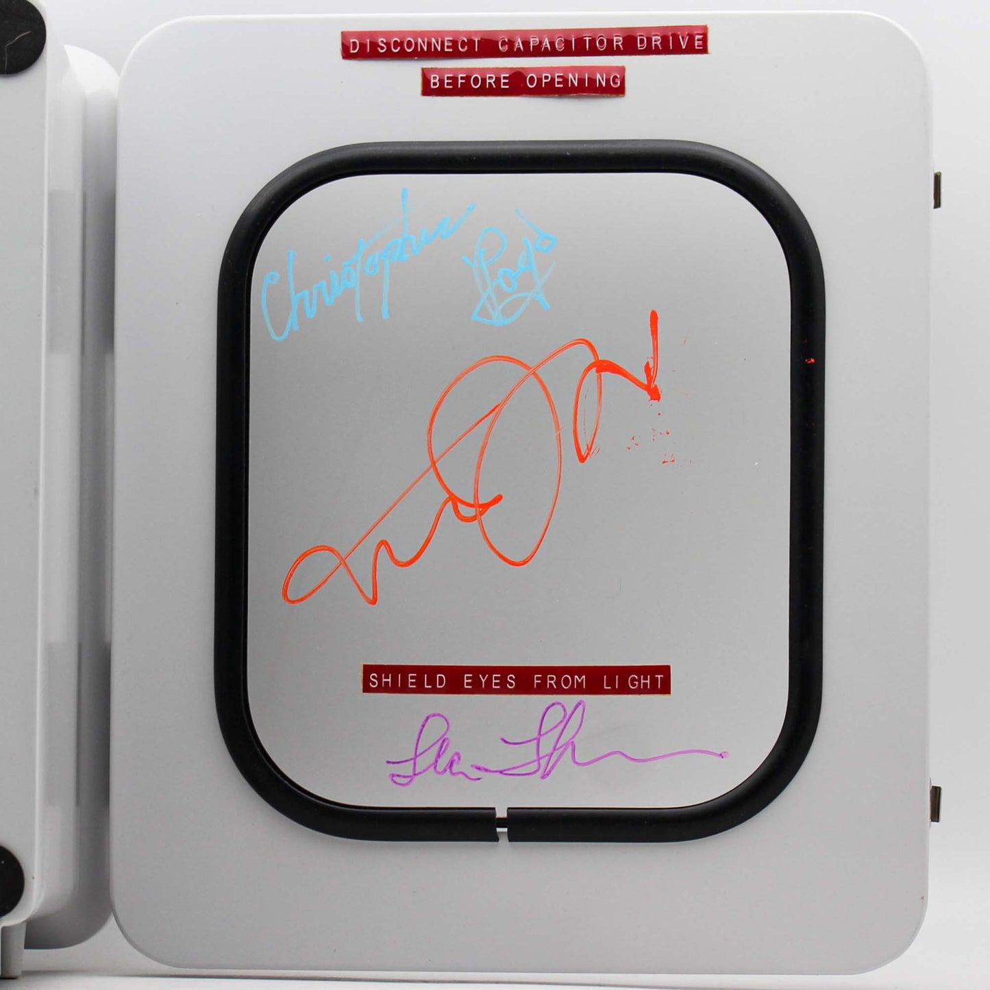 Signed Back To The Future "Flux Capacitor" Close View