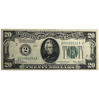 1928 $20 Federal Reserve Note Thumbnail