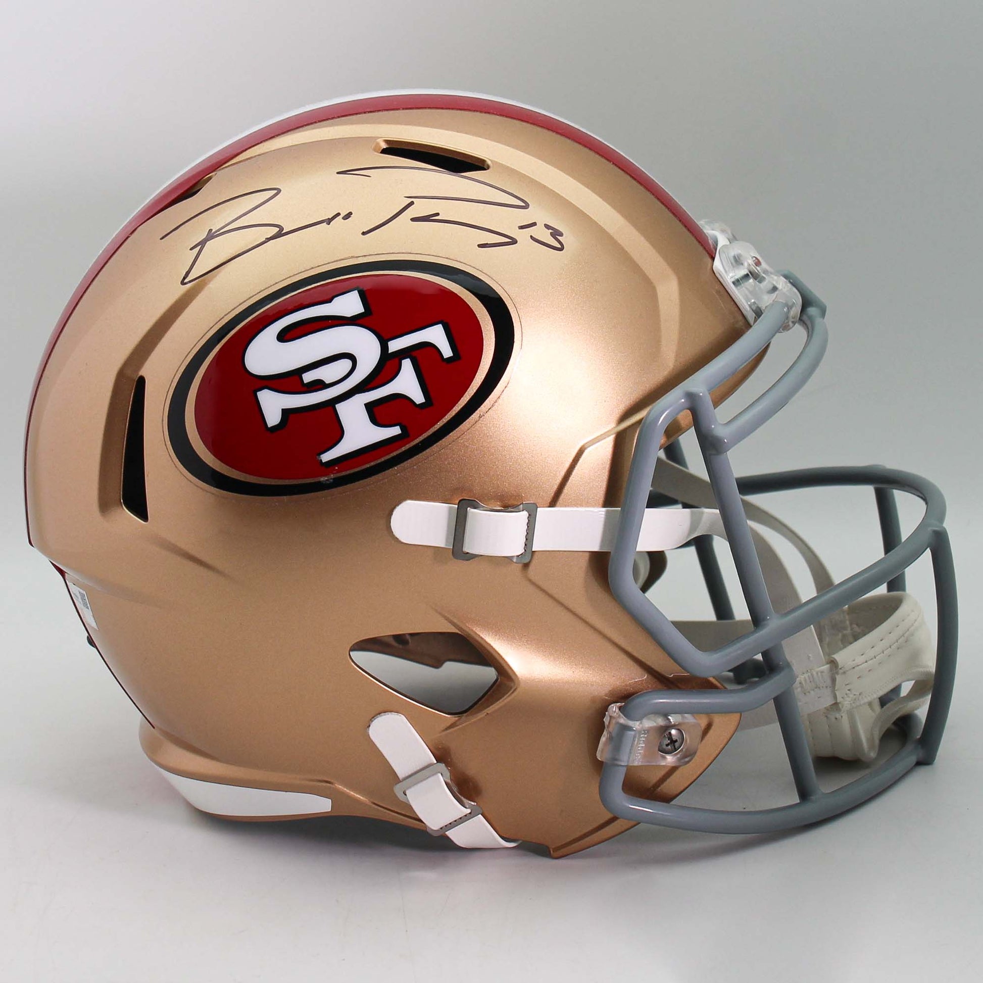 Brock Purdy Signed San Francisco 49ers Mini Helmet Fanatics Front