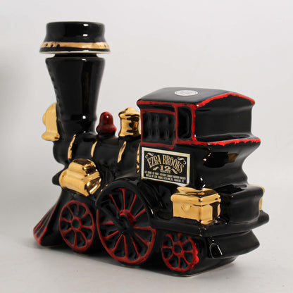 Ezra Brooks Train Engine Decanter  Angle