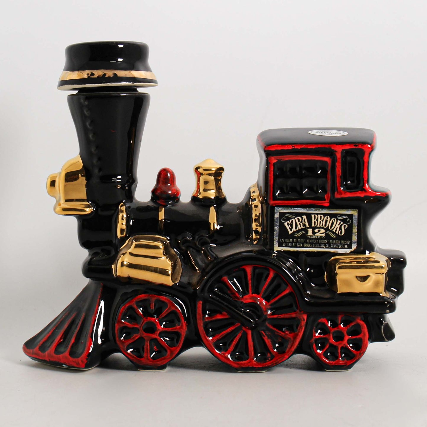 Ezra Brooks Train Engine Decanter  Right