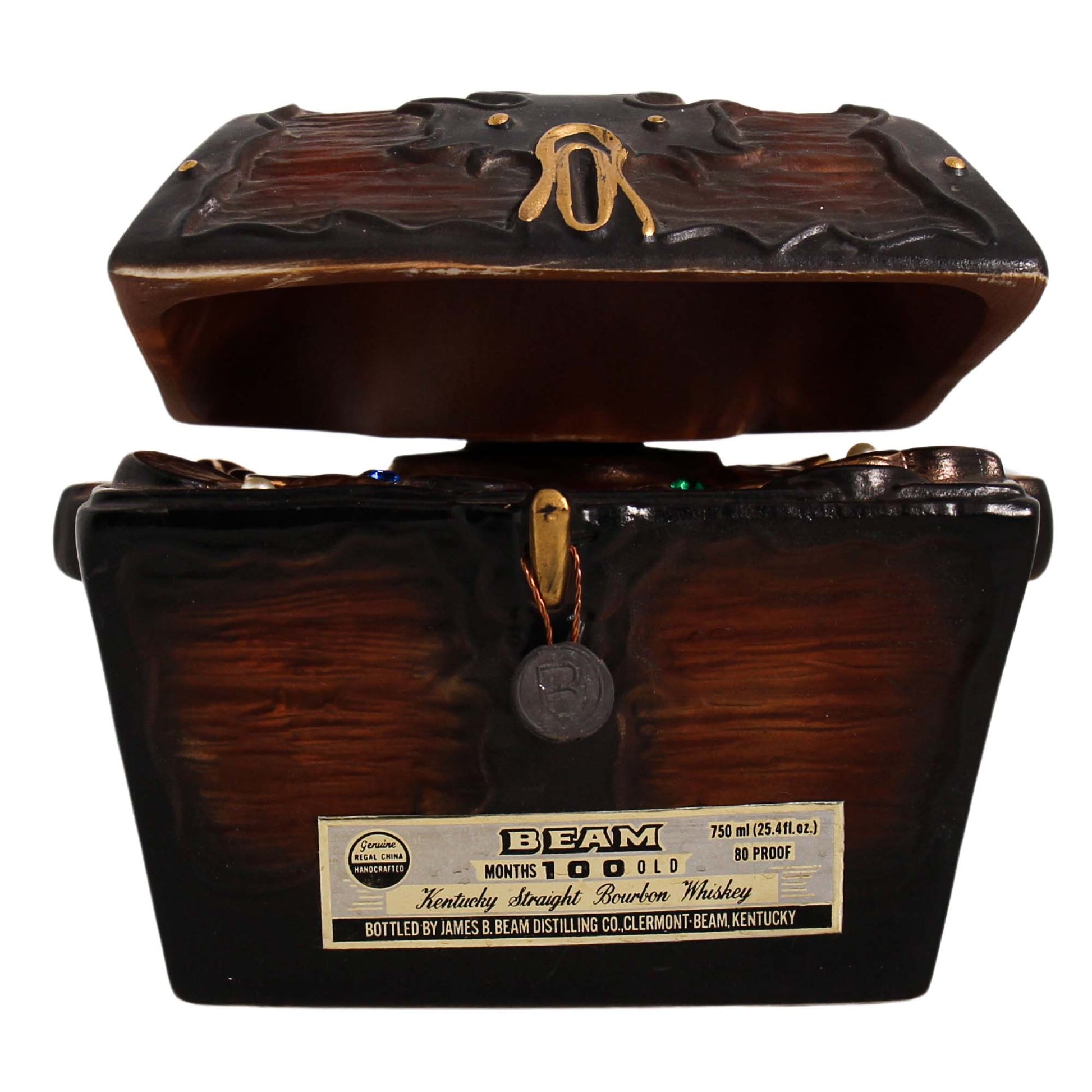 Jim Beam Treasure Chest Decanter Front