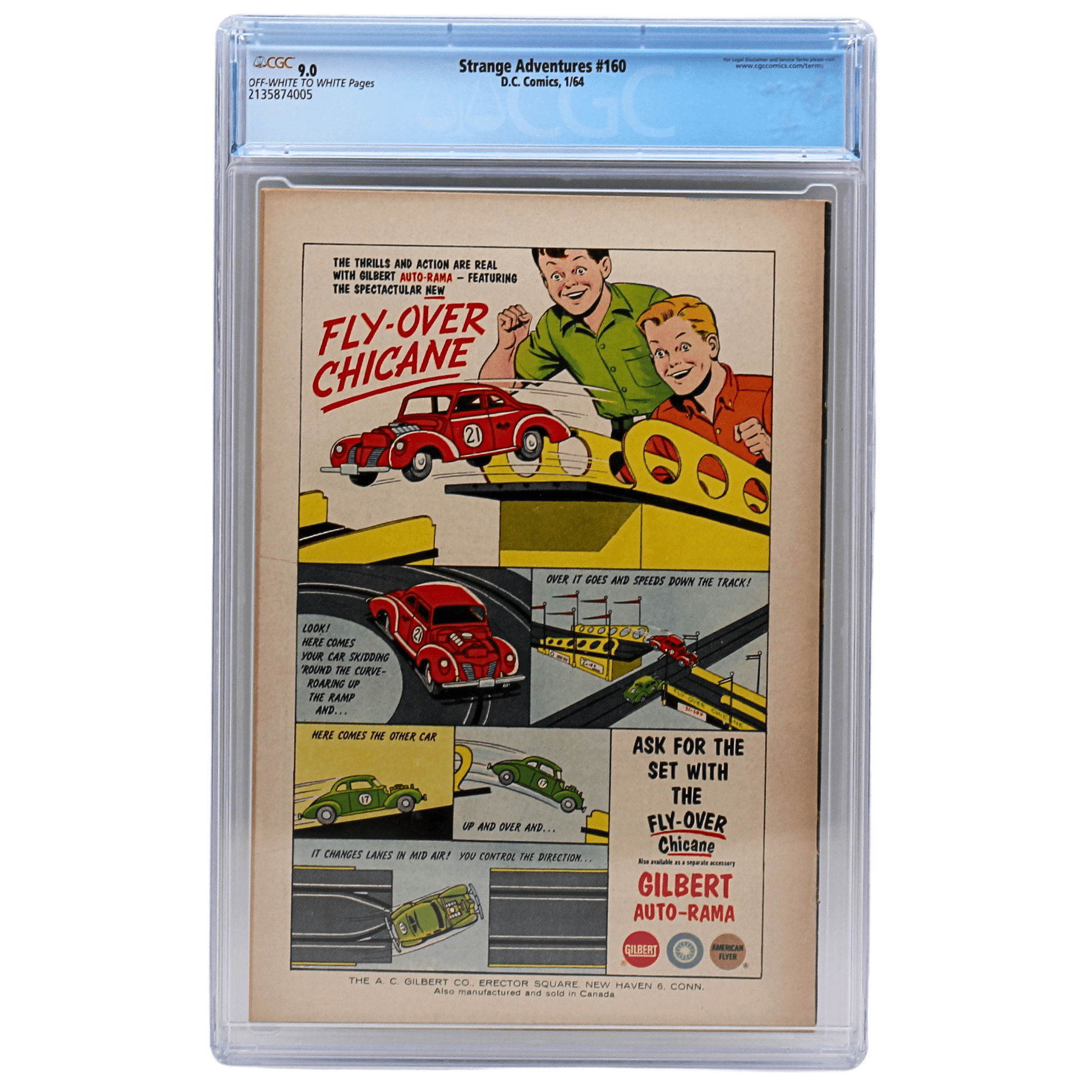 Strange Adventure #160 D.C. Comic CGC 9.0 Back 