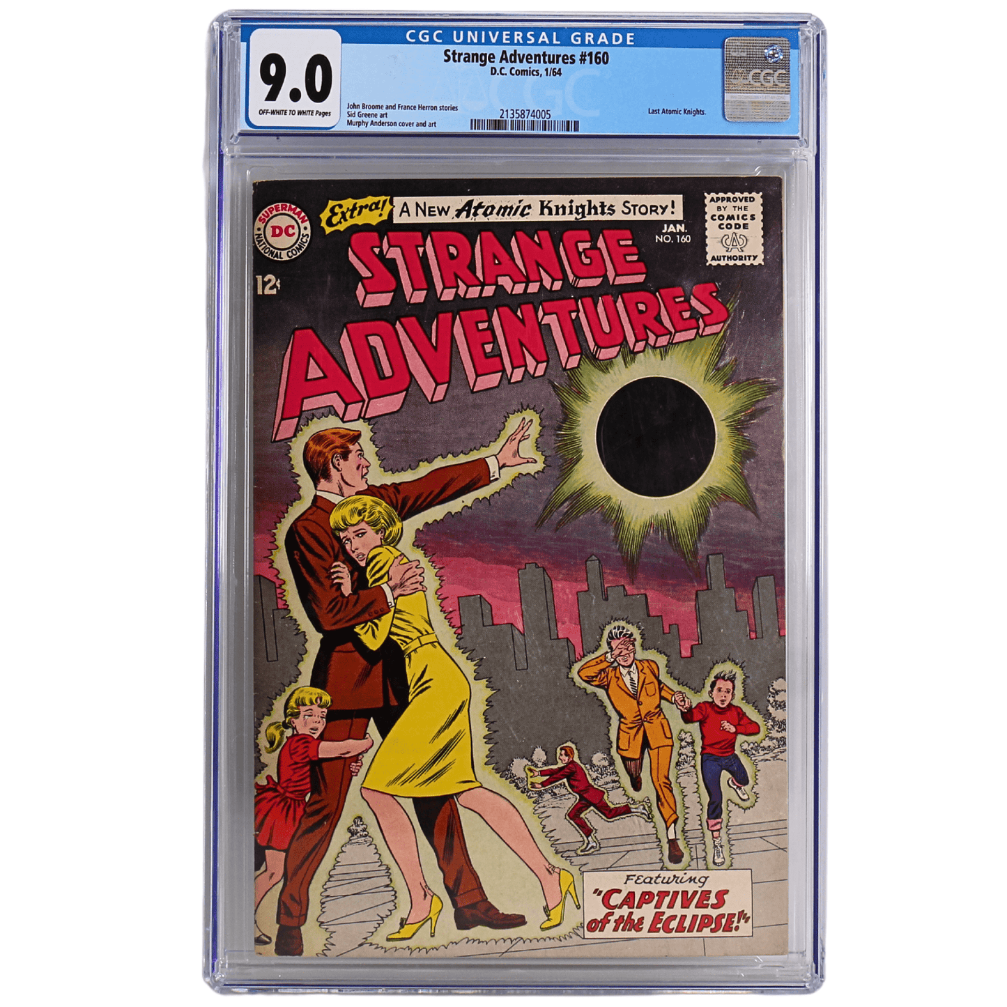 Strange Adventure #160 D.C. Comic CGC 9.0 Front