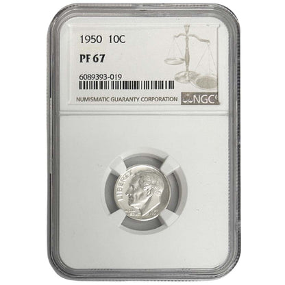 1951 Silver Dime PF67 NGC Thumbnail