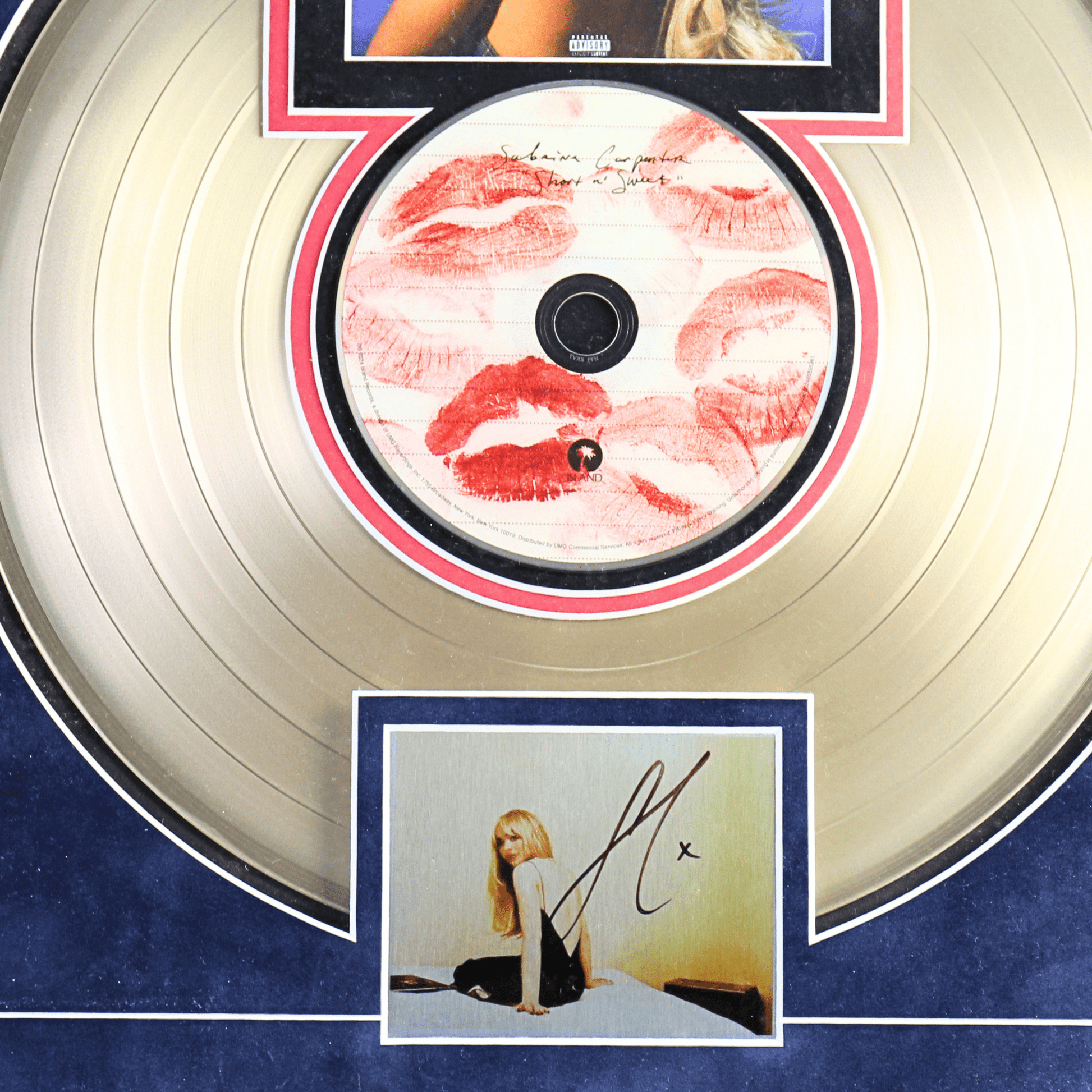 Sabrina Carpenter Gold LP/CD Memorabilia View