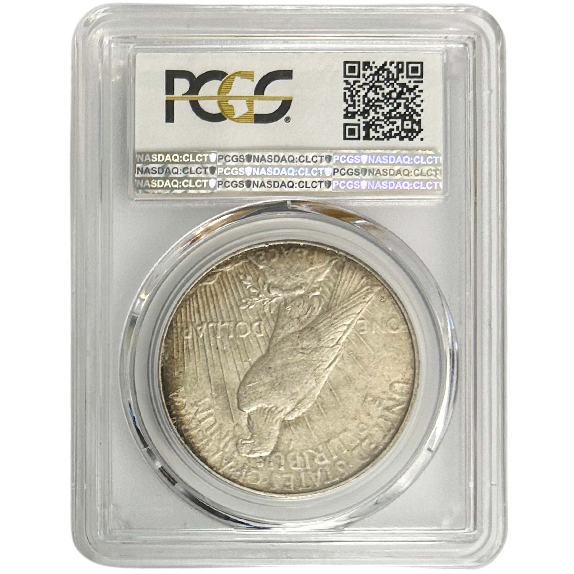 1923-S Peace Silver Dollar PCGS AU50 Back