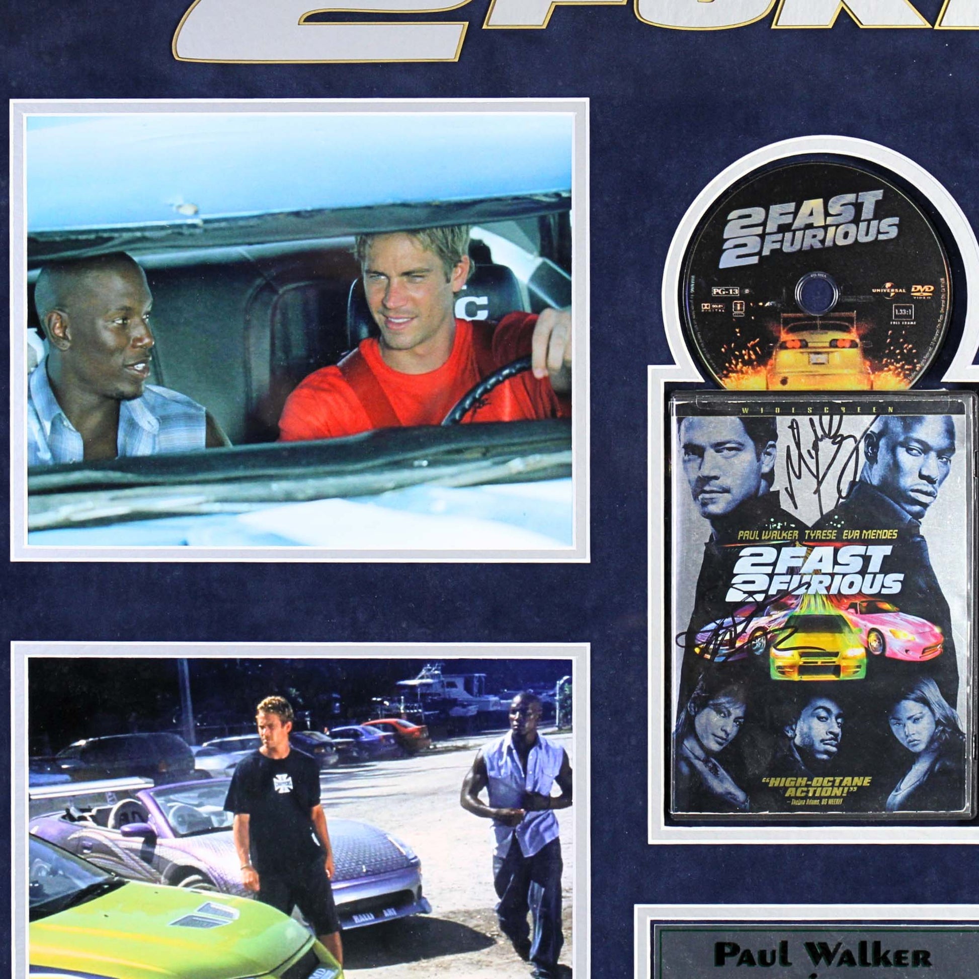 Paul Walker Signed DVD Memorabilia Pictures