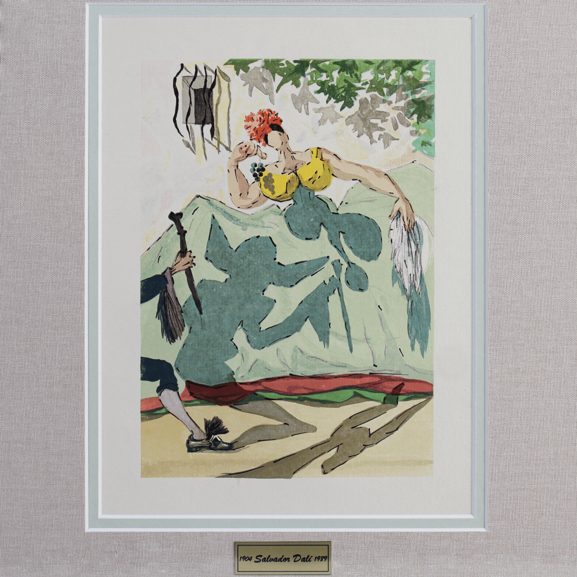 Salvador Dali; "Farewell in prose" From Le Tricorne, 1959 Art G S Pawn