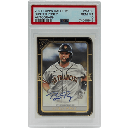 2021 Topps Gallery Buster Posey Signed Card Front