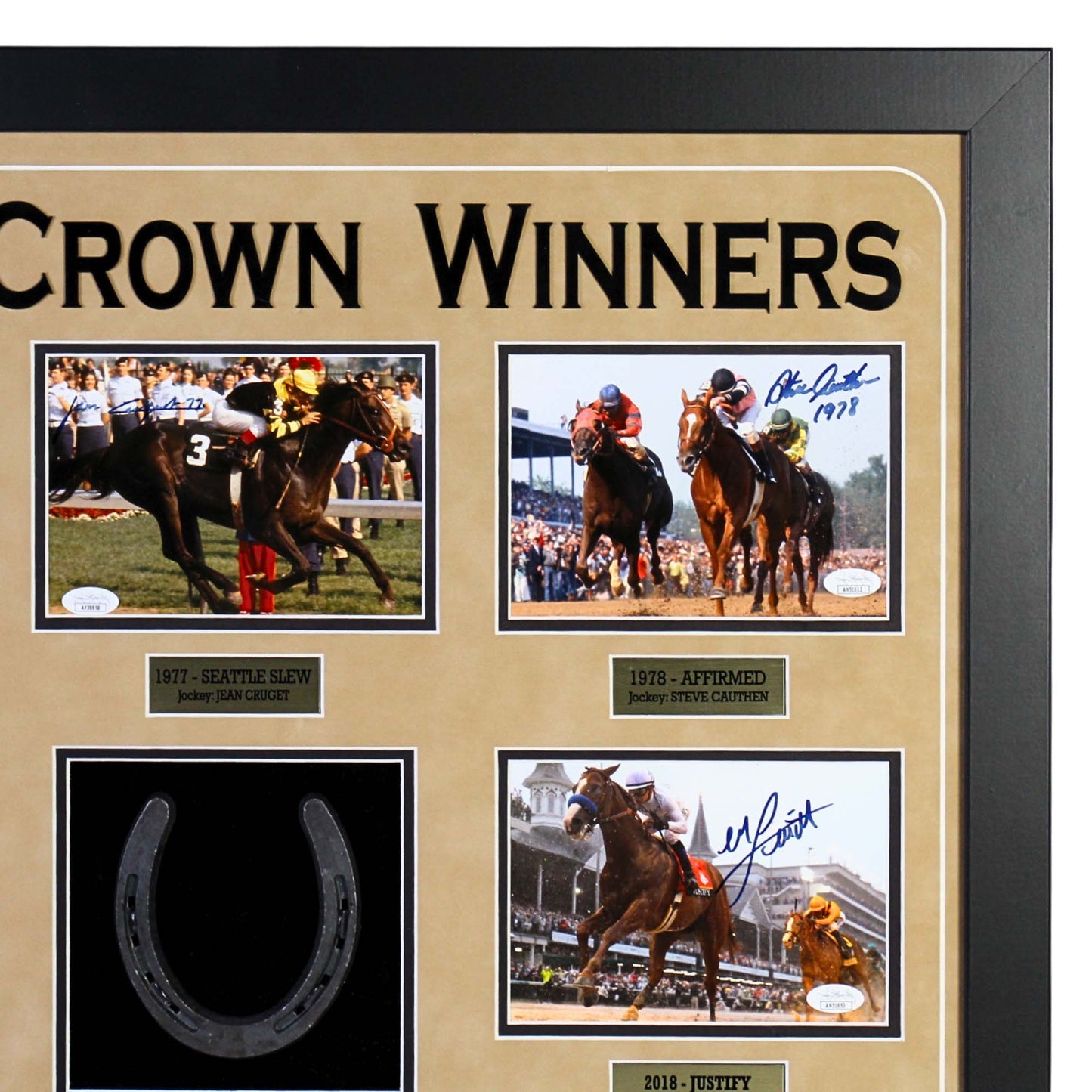 Triple Crown Horse Racing Winner Signed Memorabilia Four