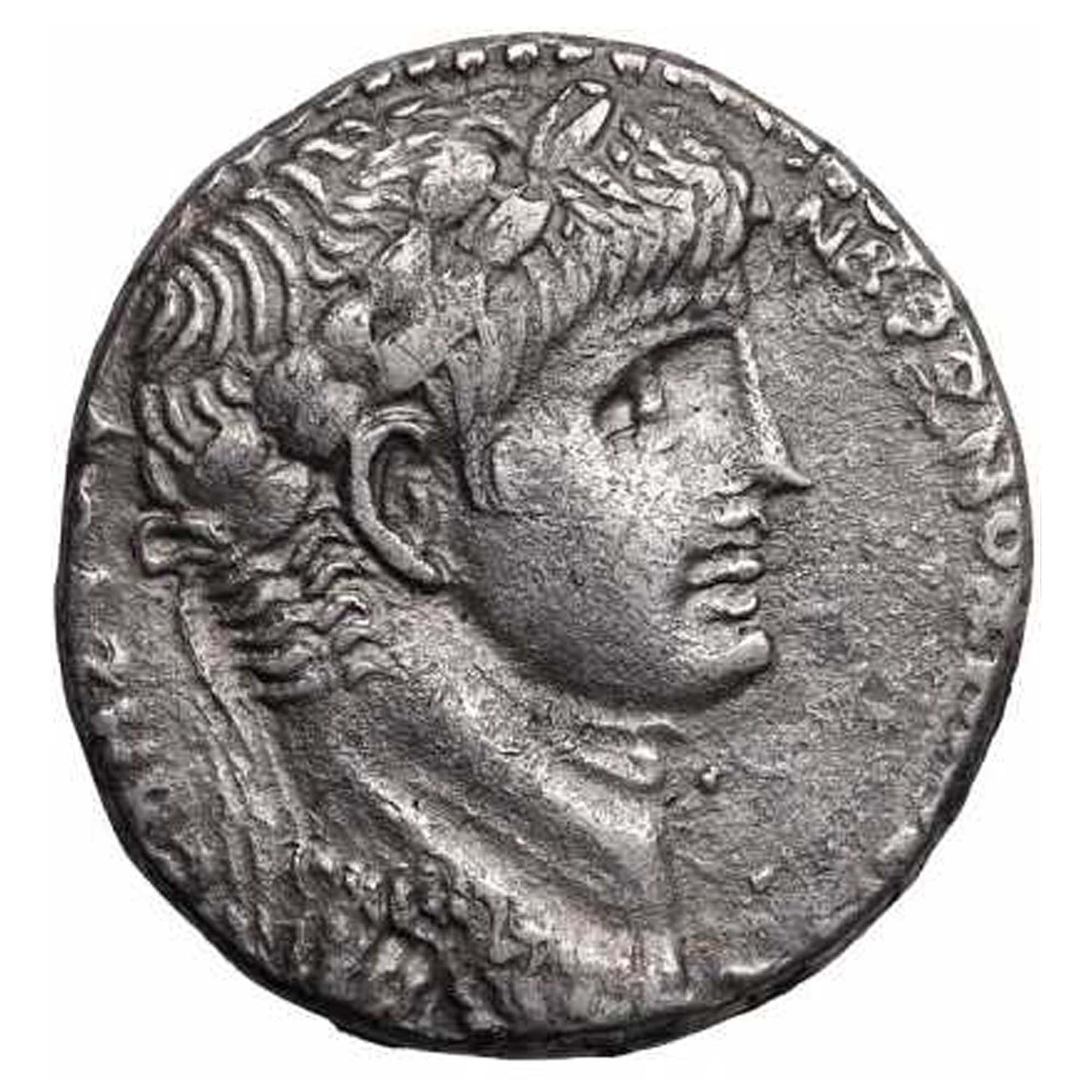 Roman Antioch Nero, AD 54-68 AR Tetradrachm Coin Front