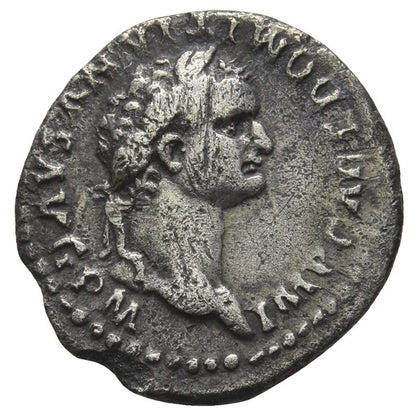 Twelve Caesars Domitian, AD 81-96 AR Denarius Coin Front