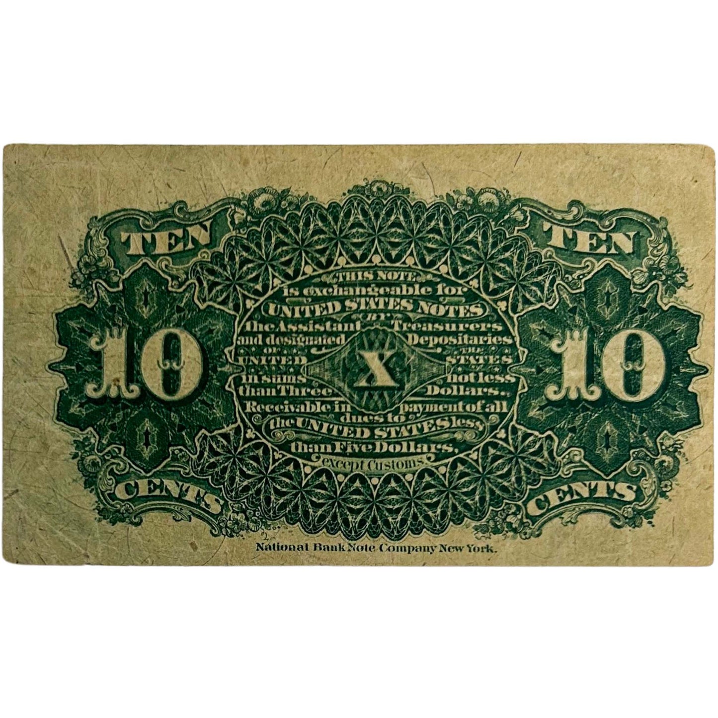 1863 U.S Fractional Currency 10 Cents