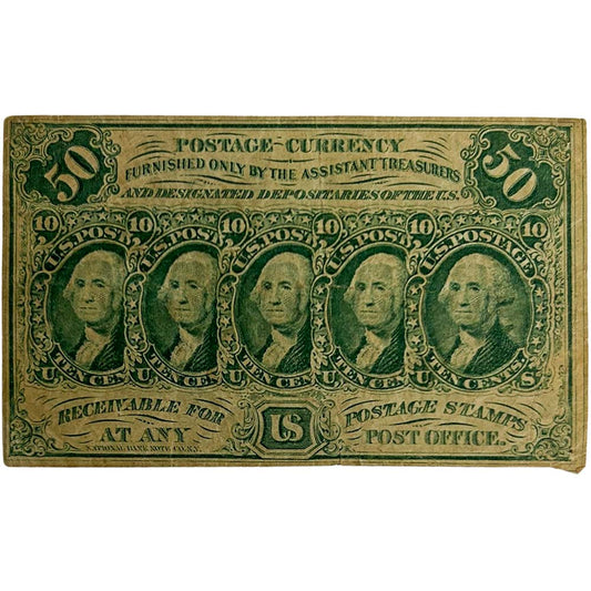 1862 50 Cent Postage Fractional Currency