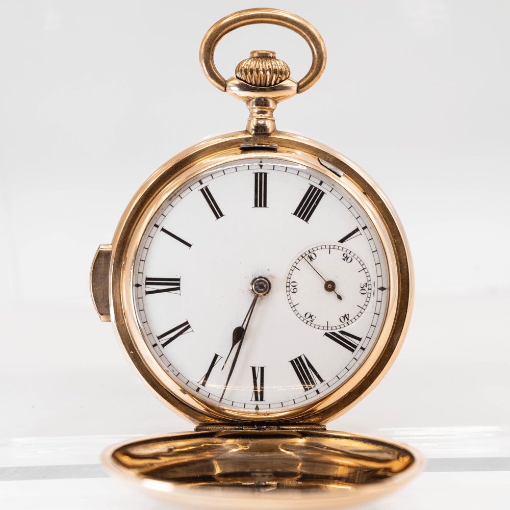 14K Split Second Quarter Repeate Gold & Silver Pawn Shop