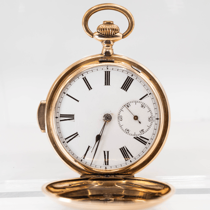 14K Split Second Quarter Repeate Gold & Silver Pawn Shop