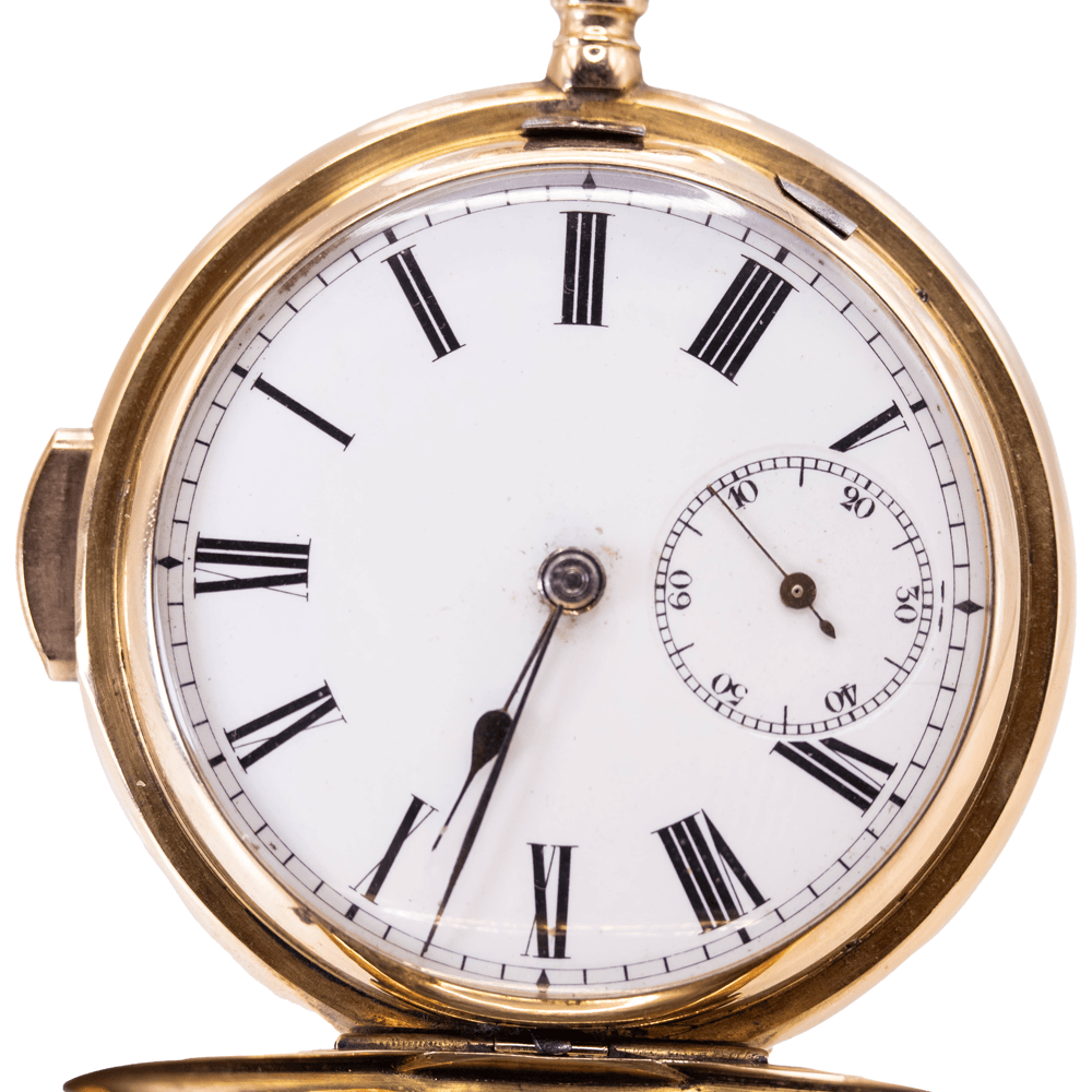 14K Split Second Quarter Repeate Gold & Silver Pawn Shop