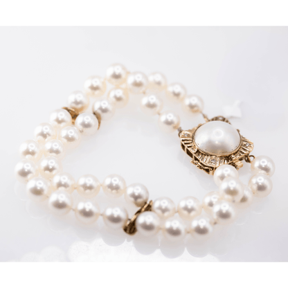14KYG Pearl Bracelet 25g Gold & Silver Pawn Shop