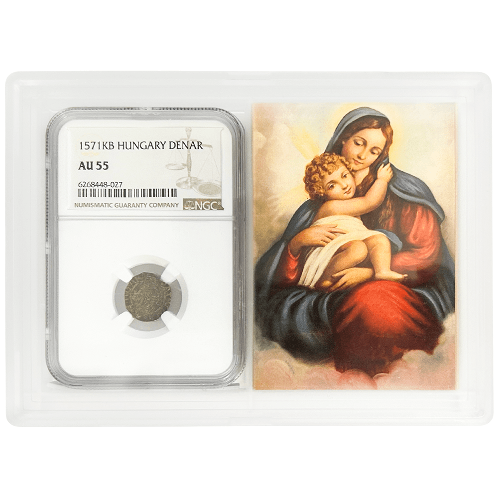 "Madonna & Child" Hungarian Coin from the 1500's Gold & Silver Pawn Shop
