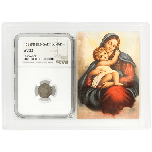 "Madonna & Child" Hungarian Coin from the 1500's Gold & Silver Pawn Shop