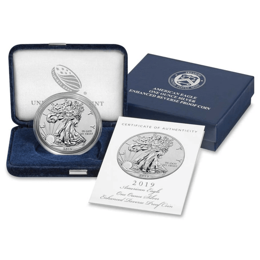 2019 American Eagle 1 Oz Silver Enhanced Reverse Proof Coin Gold & Silver Pawn Shop