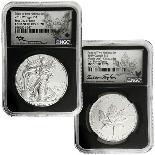 2019 W Eagle S$1 & 2019 Canada S$5 Coin NGC Gold & Silver Pawn Shop