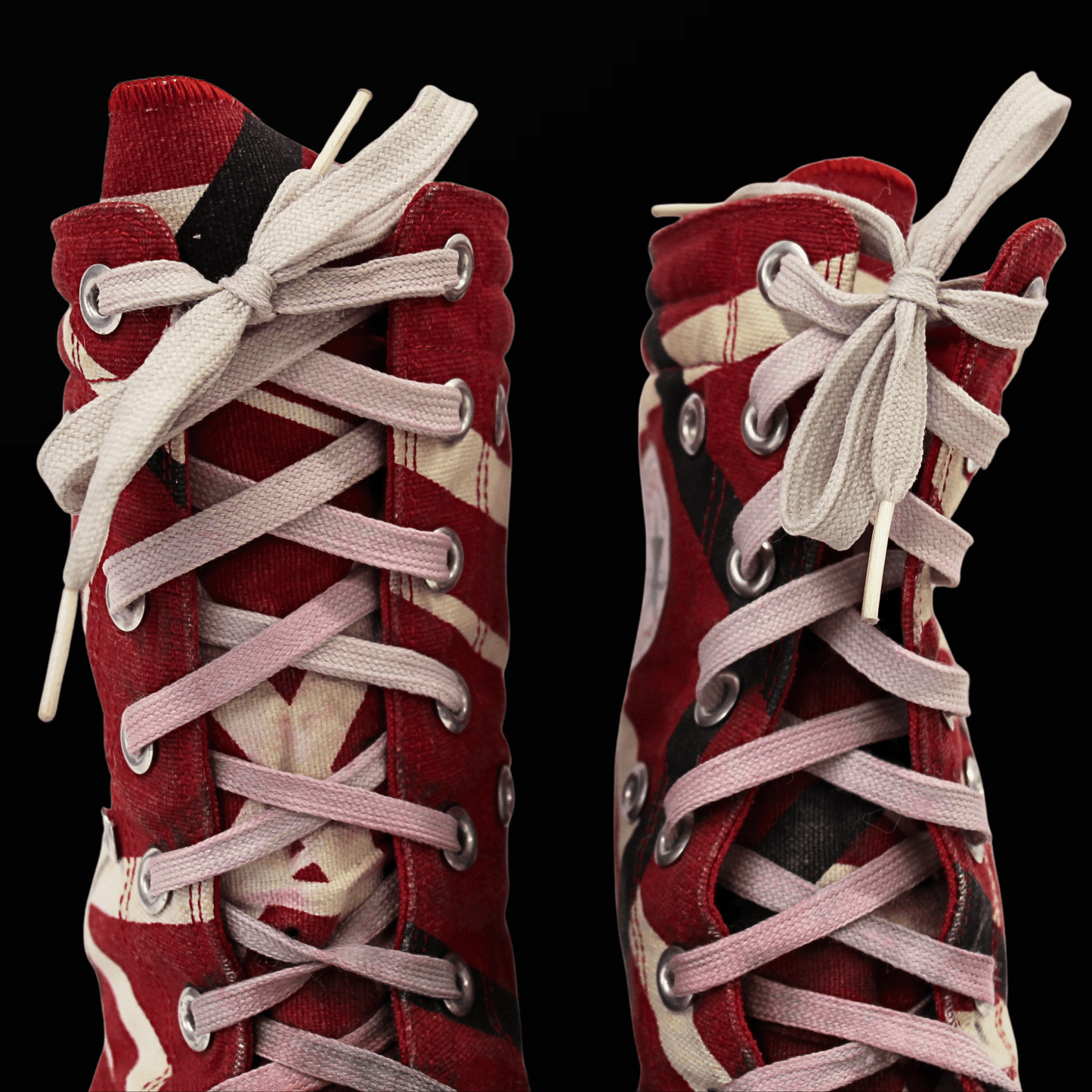 Eddie Van Halen Stage Worn and Autographed Converse Gold & Silver Pawn Shop